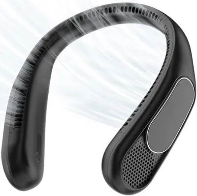 Produktbild von anysun Nackenventilator, USB Ventilator mit 66 Luftauslässe, 360° Luftstrom, 4 Stufen, 6000mAh USB Wiederaufladbar, Freihändiger Leichter Hals ventilator für Büro, Pendeln, Reisen und Outdoor