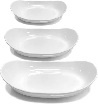 Produktbild von Famanu Obstschale 3-stufig - Keramik, Bambusstand