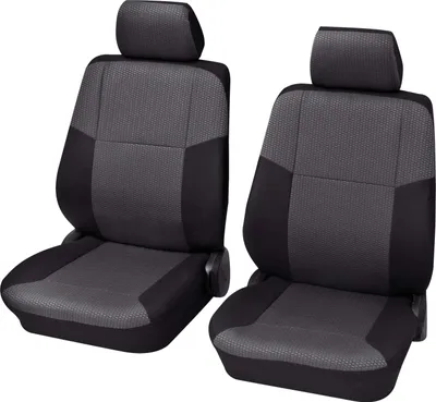 Produktbild von Auto Sitzbezüge für Vordersitze 4-teilig - Sylt schwarz, Eco Class mit SAB 2 | Autositzbezüge / Schonbezüge von PETEX