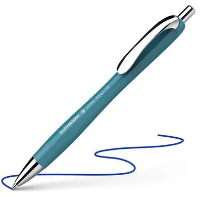 Produktbild von Kugelschreiber Schneider Slider Rave XB, teal - Mine blau, 5 Stück