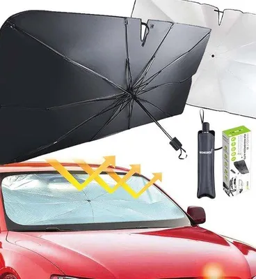 Produktbild von Famanu Sonnenschutz Auto Frontscheibe 125x65cm - UV-Schutz und Wärmeisolierung