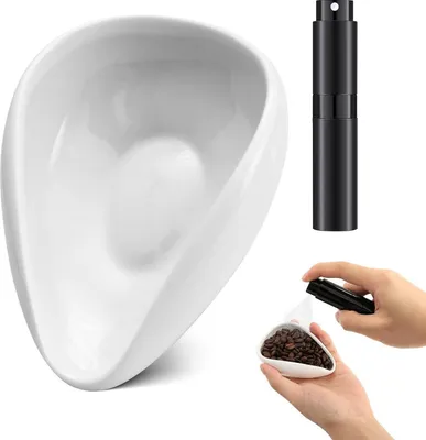 Productafbeelding van INF Doseerbakken voor koffiebonen - Doseerbeker en verstuiver voor espresso, beige