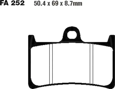 Zdjęcie produktu dla Klocki hamulcowe przednie do Yamaha Tracer 7 700 GT ABS MTT690, rok produkcji 2021–2022, klocki hamulcowe marki EBC – nowe