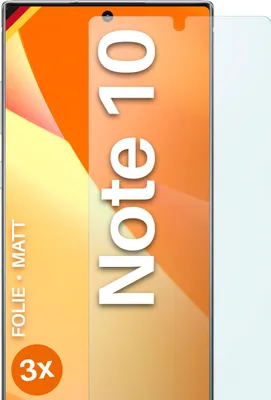 Produktbild von moex® 3x Schutzfolie kompatibel mit Samsung Galaxy Note10 - Displayschutzfolie Anti Reflex Folie, Matt