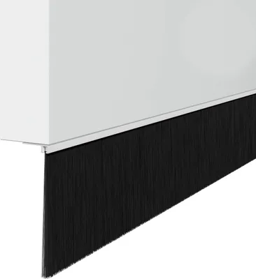 Zdjęcie produktu dla Uszczelki z szczotką do drzwi na zatrzask 12 pcs Biały 100 cm