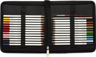Zdjęcie produktu dla Kredki akwarelowe Winsor & Newton, 25 sztuk + pędzelek w piórniku