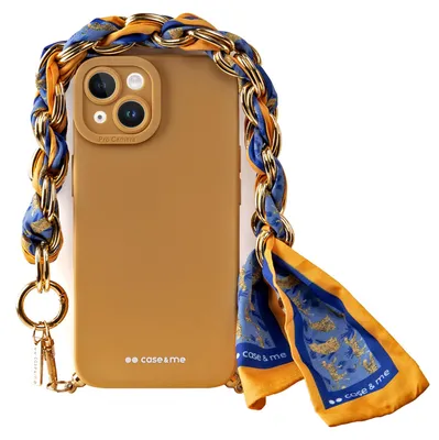 Image de SBS Coque pour iPhone 14 Plus avec chaîne de poignet et foulard