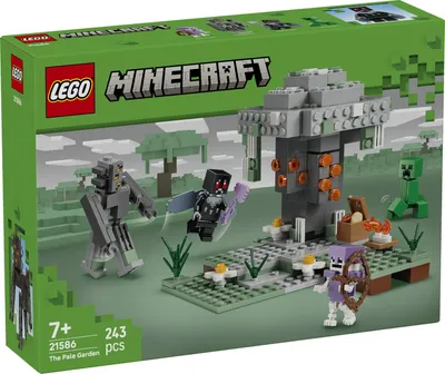 Productafbeelding van LEGO Minecraft Bloemenweide - Creatief speelgoed voor kinderen - Speelset met een Minecraft-thema voor jongens en meisjes vanaf 7 jaar - inclusief Minecraft-figuren: Mooshroom, Creeper, skelet en Enderman - Ideaal als cadeau - 21586