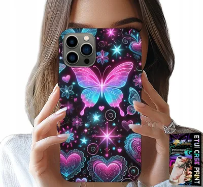 Obrázok produktu pre Puzdro Pre Iphone 11 Pro Max - Farebné Puzdro S Motýlími Srdiečkami