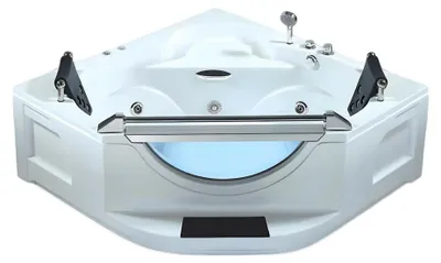 Produktbild von Massagebad Whirlpool Whirlwanne Hot Tub Blubberbad Hydromassagewanne 165x165 cm