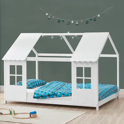 Immagine prodotto di Letto per bambini 'Tostedt' design semiaperto 90x200cm bianco