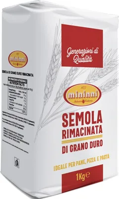 Produktbild von Semola Rimacinata Di Grano Duro Mehl 1kg- Mininni