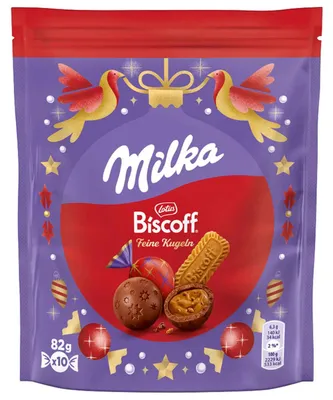 Obrázok produktu pre Milka Feine Kugeln Lotus Biscoff, 82 g