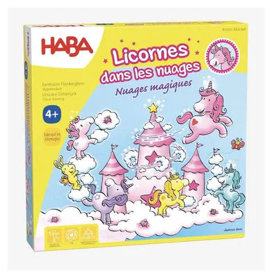 Produktbild von Haba Brettspiel Einhörner in den Wolken magisches Wolkenspiel Lernspielzeug