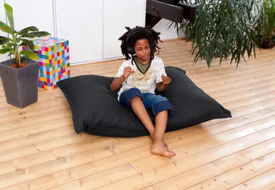 Produktbild von Smoothy® Junior Sitzsack XL 250L – 140x110 cm Riesensitzsack aus 100% Baumwolle | Indoor Bean Bag für Kinder & Erwachsene, Bezug waschbar