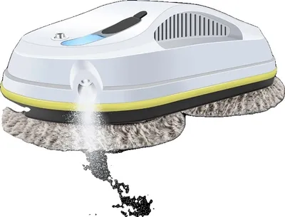 Produktbild von Fensterreinigungsroboter, automatische Sprühfunktion, Sicherheitsseil enthalten, WEISS, EU, Ja