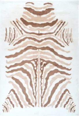 Produktbild von Rabbit Animal 400 Elfenbein / Taupe / Weiß 160cm x 230cm