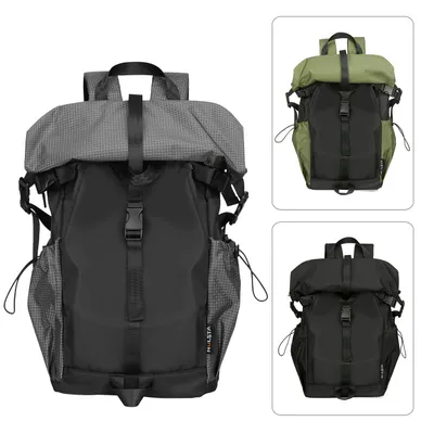 Produktbild von 7MAGIC Herren RollTop Rucksack Große 20L-30L, Backpack Leicht Wasserdicht 15,6 Zoll, Trekkingrucksack für Radfahren Reisen Camping Wandern, Grau