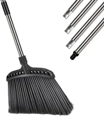 Produktbild von Gartenbesen Hochleistung - 38 cm Breite, mit steifen Borsten und 142 cm ausfahrbarem Stiel