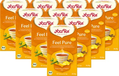 Produktbild von 10 x  YOGI TEA Feel Pure Zitrone | 10 x 30,6g