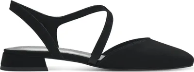 Produktbild von MARCO TOZZI Damen Pumps Slingback Blockabsatz samtige Haptik 2-29402-42, Größe:37 EU, Farbe:Schwarz