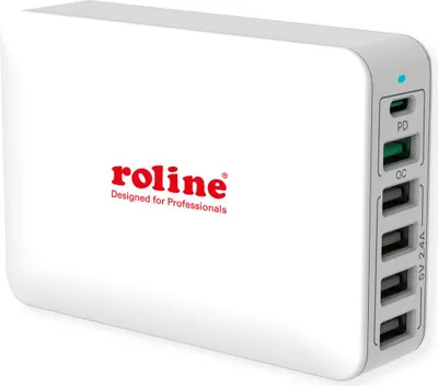 Immagine prodotto di ROLINE 19.11.1055 Ladegerät für Mobilgeräte Universal Weiß AC Schnellladung Drinnen (19.11.1055)