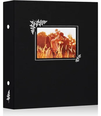 Obrázek produktu pro Fotoalbum, 400 fotografií, formát 11,5 x 15 cm, lněná vazba, černá barva, vkládací album, vertikální formát