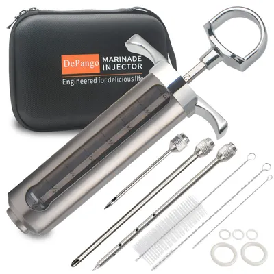 Productafbeelding van Solidchoice - Marinade Injectiespuit met 2 RVS Naalden