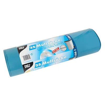 Zdjęcie produktu dla Papstar Müllsäcke blau 120l 60my