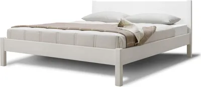 Produktbild von Einzelbett Ginevra 90 x 200 cm in Zirbe Natur mit geradem Kopfteil