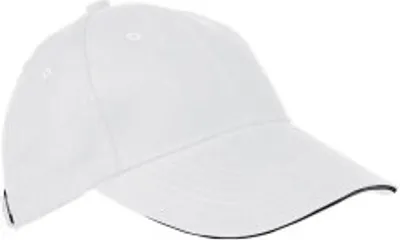 Produktbild von Baumwoll-Basecap 6 Panel heavy-brushed Baumwolle / Farbe: weiss
