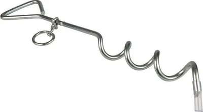 Produktbild von Spiral-Erdanker, Bodenanker, Hering für Hundeleine, Hundeanlegeplatz, Verankerungsspirale für den Garten, 41 cm x 8 mm