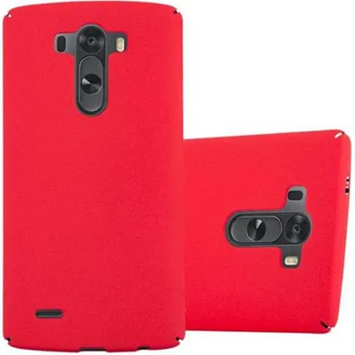 Produktbild von Cadorabo Schutzhülle für LG G3 Hülle in Rot Etui Hard Case Handyhülle Cover