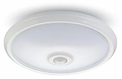 Image de Plafonnier LED Ecolite 12 W avec détecteur de mouvement PIR Couleur de la lumière : Blanc jour WHST78/LED-4100