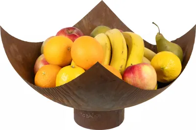 Image de Porte-fruits en métal - Coupe à fruits décorative forgée à la main Rost Loft