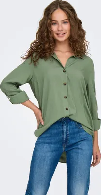 Image de Chemise à col boutonné ample à manches longues | L