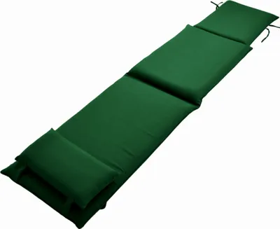 Produktbild von Teako Design Gartenliege Auflage 190x47cm mit Kopfstütze Grün