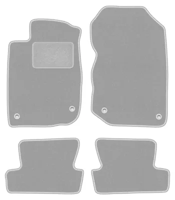 Immagine prodotto di Tappetini in moquette per Honda CR-Z 2010-2016 (coupé) – set 4 pezzi, grigi, su misura – Wielganizator OSLO