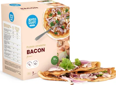 Produktbild von Eiweiß-Omelett – Speck mit hohem Protein- und Ballaststoffgehalt (7 Portionen)