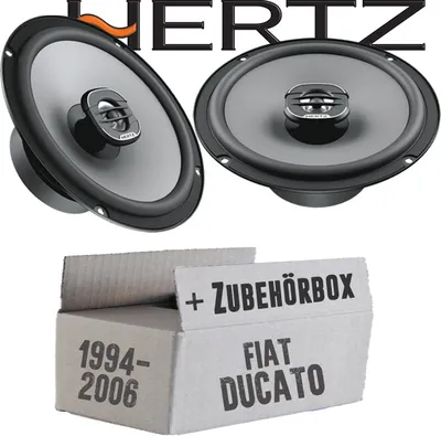 Produktbild von Lautsprecher Boxen Hertz X 165 - 16,5cm Koax Auto Einbauzubehör - Einbauset passend für Fiat Ducato 230 244 Front - justSOUND