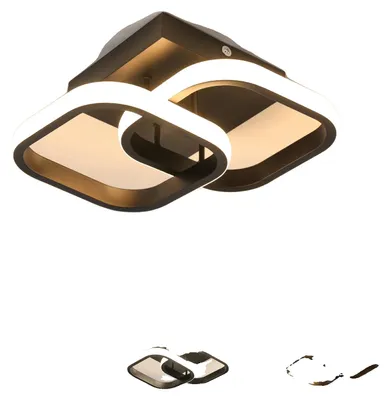 Zdjęcie produktu dla Lampa sufitowa, nowoczesny design, z funkcją ściemniania, czarna