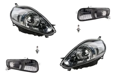 Produktbild von Scheinwerfer passend für Fiat Punto 199 10/2009- + H4 Set Links Rechts + Blinker 51855644 0000051937143 51937143 51855638 0000051937149 5193714 Johns