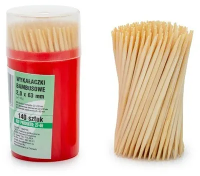 Immagine prodotto di Stuzzicadenti in bambù, 12 confezioni da 140 pezzi | 27-55
