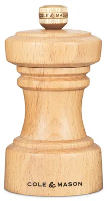 Zdjęcie produktu dla Młynek do pieprzu Cole & Mason Hoxton, drewno bukowe, naturalny kolor, wysokość 10,4 cm