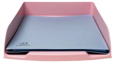 Produktbild von Briefablage Combo Styli Autentik - für Dokumente im A4+ Format - Maße: 34 x 25 x 6,5 cm - Etikettenhalter - für 500 Blatt - Candy pink