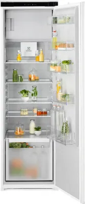 AEG Electrolux Einbaukühlschrank / 1780 mm / 4-Sterne-Gefrierfach / 285 L / Schlepptür / E EFD6DE18S1 Frontansicht geöffnet