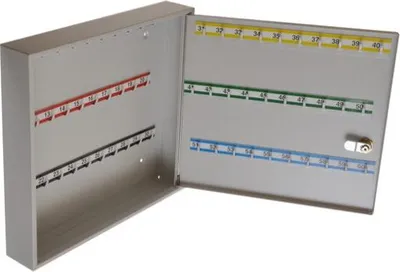 Produktbild von SK60 Schlüsselschrank mit Kassettenschloss, 60 Haken