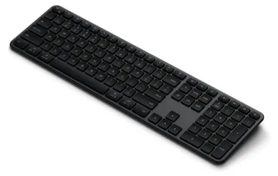 Productafbeelding van Satechi Slim EX3 draadloos toetsenbord – Bluetooth 5.3 kanalen – Compatibel met iOS, Android, Windows, MacOS – Energiezuinige modus met 12 maanden levensduur - Zwart
