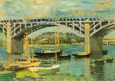 Produktbild von Kunstkarte Claude Monet "Seinebrücke bei Argenteuil"