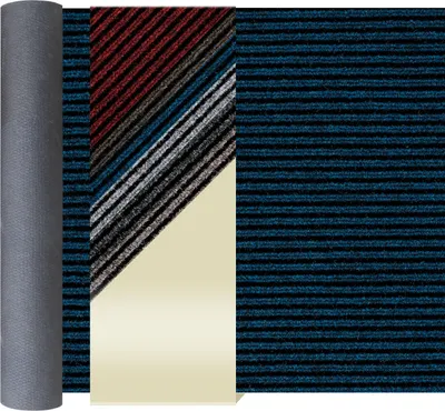 Produktbild von Primaflor Sauberlauf MAGNUM 200x2500 cm Blau Schmutzfangläufer Meterware für Flur & Eingang, Gel-Rücken